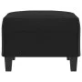 Reposapiés de cuero sintético negro 70x55x41 cm de vidaXL, Otomanas - Ref: Foro24-349355, Precio: 63,51 €, Descuento: %