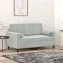 Cojines decorativos 2 uds terciopelo gris claro Ø15x50 cm de vidaXL, Cojines - Ref: Foro24-349509, Precio: 25,37 €, Descuento: %