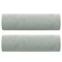 Cojines decorativos 2 uds terciopelo gris claro Ø15x50 cm de vidaXL, Cojines - Ref: Foro24-349509, Precio: 25,59 €, Descuento: %