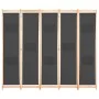Biombo divisor 5 paneles de tela gris 200x170x4 cm de vidaXL, Divisores de ambientes - Ref: Foro24-248177, Precio: 72,21 €, D...