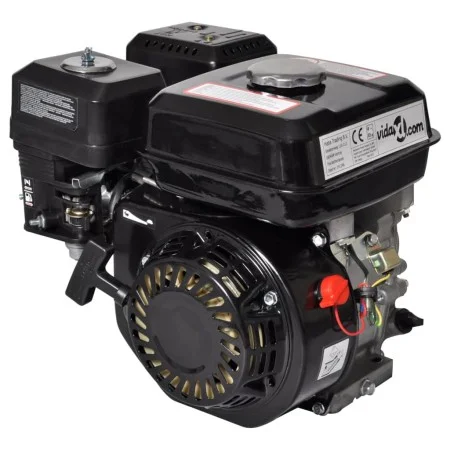 Motor de gasolina negro de 6,5 HP y 4,8 kW by vidaXL, Generators - Ref: Foro24-141246, Price: 190,83 €, Discount: %
