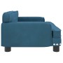 Cama para perros de terciopelo azul 70x45x30 cm en Camas para perros | Comprar online en Foru.es