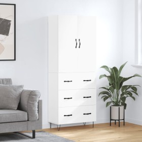Aparador alto madera contrachapada blanco 69,5x34x180 cm de vidaXL, Aparadores - Ref: Foro24-3198081, Precio: 171,41 €, Descu...
