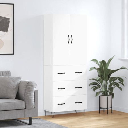 Aparador alto madera contrachapada blanco 69,5x34x180 cm de vidaXL, Aparadores - Ref: Foro24-3198081, Precio: 171,41 €, Descu...