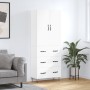 Aparador alto madera contrachapada blanco 69,5x34x180 cm de vidaXL, Aparadores - Ref: Foro24-3198081, Precio: 171,41 €, Descu...