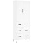 Aparador alto madera contrachapada blanco 69,5x34x180 cm de vidaXL, Aparadores - Ref: Foro24-3198081, Precio: 171,41 €, Descu...