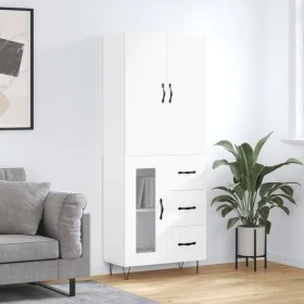 Aparador alto madera contrachapada blanco 69,5x34x180 cm de vidaXL, Aparadores - Ref: Foro24-3198097, Precio: 170,05 €, Descu...