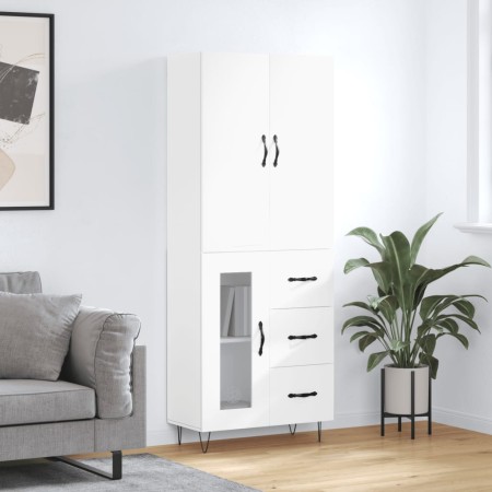Aparador alto madera contrachapada blanco 69,5x34x180 cm de vidaXL, Aparadores - Ref: Foro24-3198097, Precio: 172,10 €, Descu...