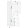 Aparador alto madera contrachapada blanco 69,5x34x180 cm de vidaXL, Aparadores - Ref: Foro24-3198097, Precio: 172,10 €, Descu...