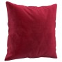 Cojines decorativos 2 uds terciopelo rojo tinto 40x40 cm de vidaXL, Cojines - Ref: Foro24-349489, Precio: 22,95 €, Descuento: %