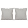 Cojines decorativos 2 uds tela microfibra gris claro 40x40 cm de vidaXL, Cojines - Ref: Foro24-349496, Precio: 19,65 €, Descu...
