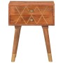 Mesita de noche de madera maciza de mango 43x30x58 cm de vidaXL, Mesitas de noche - Ref: Foro24-285853, Precio: 84,39 €, Desc...