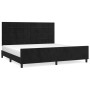 Estructura de cama con cabecero de terciopelo negro 200x200 cm de vidaXL, Camas y somieres - Ref: Foro24-3125777, Precio: 247...