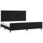 Estructura de cama con cabecero de terciopelo negro 200x200 cm de vidaXL, Camas y somieres - Ref: Foro24-3125777, Precio: 247...