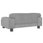 Cama para perros de terciopelo gris claro 70x45x30 cm en Camas para perros | Comprar online en Foru.es