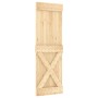 Puerta corredera con herrajes madera maciza de pino 70x210 cm en Puertas | Comprar online en Foru.es