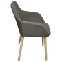 Sillas de comedor 2 uds tela gris claro y madera maciza roble de vidaXL, Sillas de comedor - Ref: Foro24-241156, Precio: 227,...