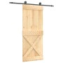 Puerta corredera con herrajes madera maciza de pino 85x210 cm en Puertas | Comprar online en Foru.es