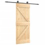 Puerta corredera con herrajes madera maciza de pino 70x210 cm en Puertas | Comprar online en Foru.es