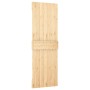 Puerta corredera con herrajes madera maciza de pino 70x210 cm en Puertas | Comprar online en Foru.es