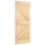 Puerta corredera con herrajes madera maciza de pino 85x210 cm en Puertas | Comprar online en Foru.es