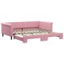 Sofá cama nido terciopelo rosa 100x200 cm de vidaXL, Camas y somieres - Ref: Foro24-3197781, Precio: 265,00 €, Descuento: %