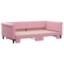 Sofá cama nido terciopelo rosa 100x200 cm de vidaXL, Camas y somieres - Ref: Foro24-3197781, Precio: 265,00 €, Descuento: %