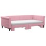 Sofá cama nido con colchón terciopelo rosa 100x200 cm de vidaXL, Camas y somieres - Ref: Foro24-3197805, Precio: 440,91 €, De...
