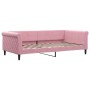 Sofá cama nido con colchón terciopelo rosa 100x200 cm de vidaXL, Camas y somieres - Ref: Foro24-3197805, Precio: 440,91 €, De...
