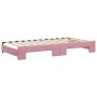 Sofá cama nido con colchón terciopelo rosa 100x200 cm de vidaXL, Camas y somieres - Ref: Foro24-3197805, Precio: 440,91 €, De...