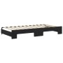 Sofá cama nido con cajones terciopelo negro 100x200 cm de vidaXL, Camas y somieres - Ref: Foro24-3197830, Precio: 335,91 €, D...