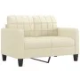 Cream synthetic leather 3-piece sofa set with cushions by vidaXL, Sofas - Ref: Foro24-3201384, Price: 474,02 €, Discount: %