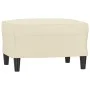 Cream synthetic leather 3-piece sofa set with cushions by vidaXL, Sofas - Ref: Foro24-3201384, Price: 474,02 €, Discount: %