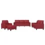 Sofagarnitur mit Kissen 4-teilig aus rotem Kunstleder von vidaXL, Sofas - Ref: Foro24-3201346, Preis: 658,24 €, Rabatt: %