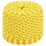 Cuerda de barco polipropileno amarillo 8 mm 100 m de vidaXL, Sogas y cuerdas metálicas - Ref: Foro24-152609, Precio: 27,16 €,...