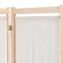 Biombo divisor 5 paneles de tela crema 200x170x4 cm de vidaXL, Divisores de ambientes - Ref: Foro24-247106, Precio: 81,19 €, ...
