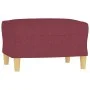 Sofagarnitur mit Kissen 3-teilig aus rotem Stoff von vidaXL, Sofas - Ref: Foro24-3201288, Preis: 437,48 €, Rabatt: %