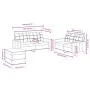 Sofagarnitur mit Kissen 3-teilig aus rotem Stoff von vidaXL, Sofas - Ref: Foro24-3201288, Preis: 437,48 €, Rabatt: %