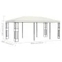 Cenador tela color crema 3x6 m de vidaXL, Carpas y cenadores - Ref: Foro24-48009, Precio: 246,76 €, Descuento: %