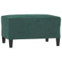 Reposapiés de terciopelo verde oscuro 70x55x41 cm de vidaXL, Otomanas - Ref: Foro24-349319, Precio: 72,99 €, Descuento: %