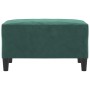 Reposapiés de terciopelo verde oscuro 70x55x41 cm de vidaXL, Otomanas - Ref: Foro24-349319, Precio: 72,99 €, Descuento: %