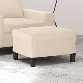 Reposapiés tela de microfibra beige 60x50x41 cm de vidaXL, Otomanas - Ref: Foro24-349346, Precio: 58,94 €, Descuento: %