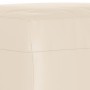 Reposapiés tela de microfibra beige 60x50x41 cm de vidaXL, Otomanas - Ref: Foro24-349346, Precio: 58,94 €, Descuento: %