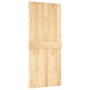 Puerta corredera con herrajes madera maciza de pino 90x210 cm en Puertas | Comprar online en Foru.es