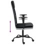 Silla de oficina altura ajustable tela malla y cuero PE negro de vidaXL, Sillas de oficina - Ref: Foro24-353023, Precio: 81,8...