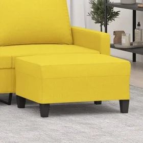 Reposapiés de tela amarillo claro 70x55x41 cm de vidaXL, Otomanas - Ref: Foro24-349352, Precio: 59,07 €, Descuento: %