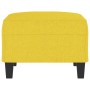 Reposapiés de tela amarillo claro 70x55x41 cm de vidaXL, Otomanas - Ref: Foro24-349352, Precio: 59,64 €, Descuento: %