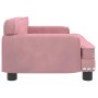 Cama para perros de terciopelo rosa 70x45x30 cm en Camas para perros | Comprar online en Foru.es