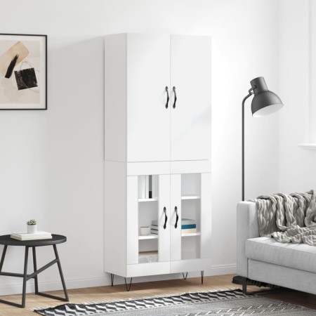 Aparador alto madera contrachapada blanco 69,5x34x180 cm de vidaXL, Aparadores - Ref: Foro24-3198065, Precio: 165,54 €, Descu...