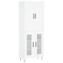 Aparador alto madera contrachapada blanco 69,5x34x180 cm de vidaXL, Aparadores - Ref: Foro24-3198065, Precio: 165,54 €, Descu...